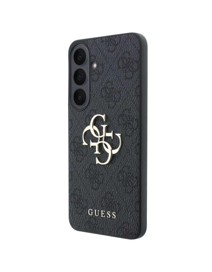 Guess Leather 4G Metal Logo case for Samsung Galaxy S26 FE - black Guess Leather 4G Metal Logo case for Samsung Galaxy S26 FE - black