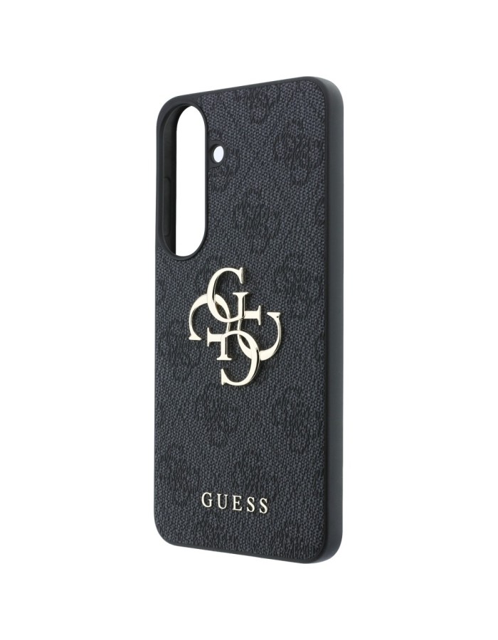 Guess Leather 4G Metal Logo case for Samsung Galaxy S26 FE - black Guess Leather 4G Metal Logo case for Samsung Galaxy S26 FE - black