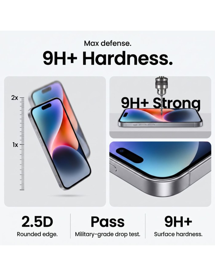 Tech-Protect OneTouch Set+ 2-Pack Tempered Glass for iPhone 18 Pro Max / 17 Pro Max Tech-Protect OneTouch Set+ 2-Pack Tempered Glass for iPhone 18 Pro Max / 17 Pro Max
