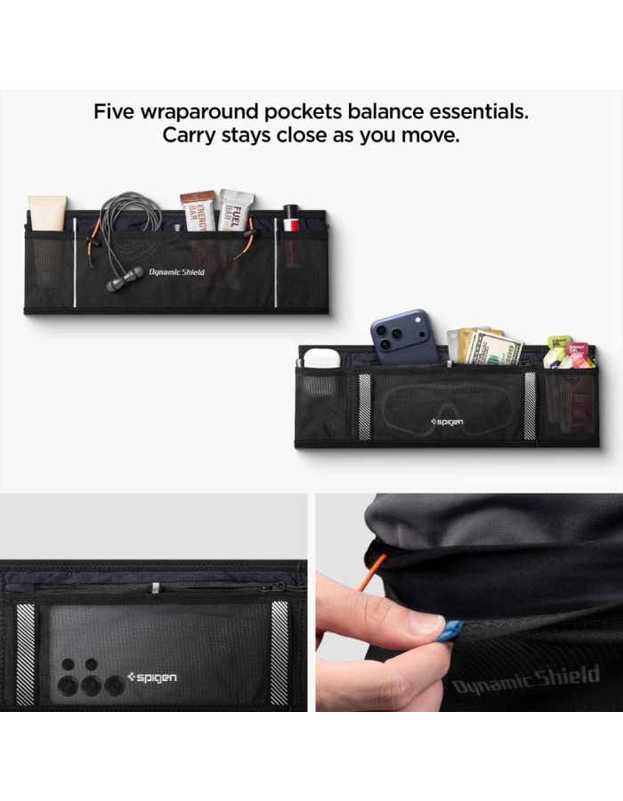 Spigen A712 Dynamic Shield L Running Bag - Black Spigen A712 Dynamic Shield L Running Bag - Black