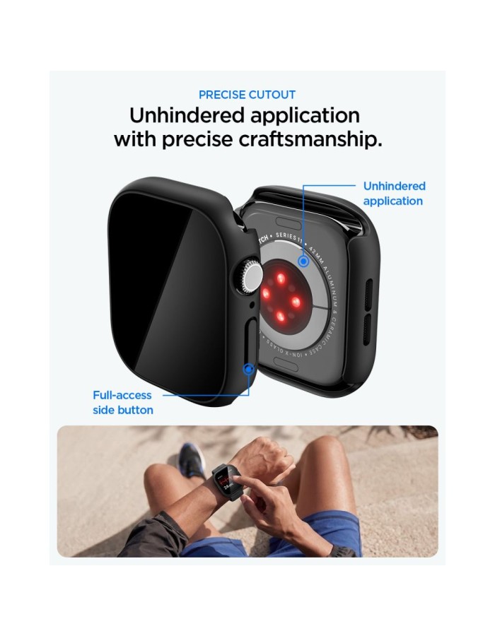 Spigen Thin Fit 360 Case Spigen Thin Fit 360 Case for Apple Watch 42mm - Black