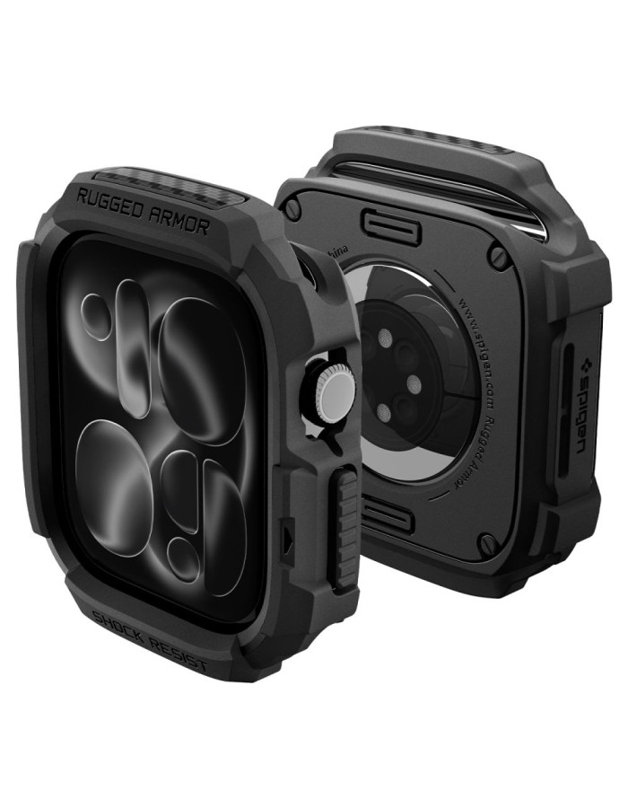 Spigen Rugged Armor Case for Apple Watch 42mm - Matte Black