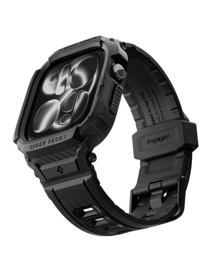 Spigen Rugged Armor Pro Apple Watch 42mm Strap - Matte Black Spigen Rugged Armor Pro Apple Watch 42mm Strap - Matte Black