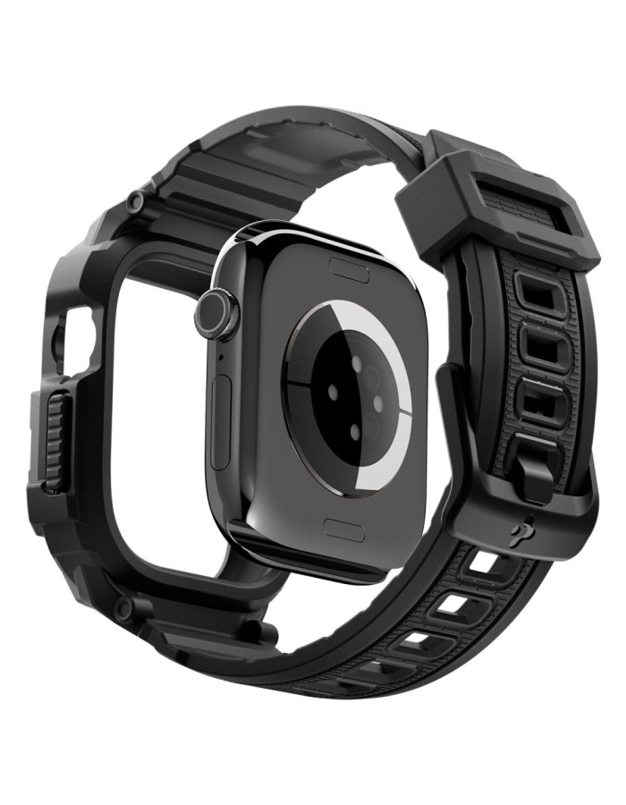 Spigen Rugged Armor Pro Apple Watch 42mm Strap - Matte Black Spigen Rugged Armor Pro Apple Watch 42mm Strap - Matte Black