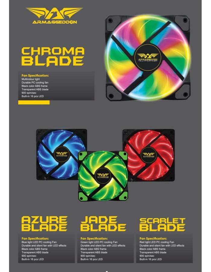 Armaggeddon Blade Jade Gaming PC Fan