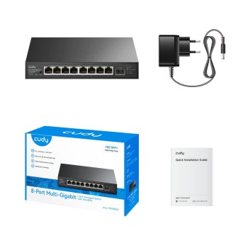 Cudy Switch Multi-Gigabit Ethernet 8-Ports 2.5GbE  + 10G SFP HS108ES1