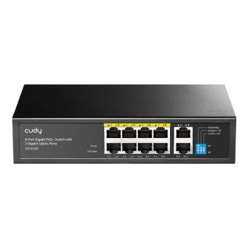 Cudy Switch PoE Gigabit 8PoE + 2GbE Uplink 120W GS1010P