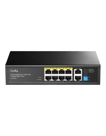 Cudy Switch PoE Gigabit 8PoE + 2GbE Uplink 120W GS1010P Cudy Switch PoE Gigabit 8PoE + 2GbE Uplink 120W GS1010P