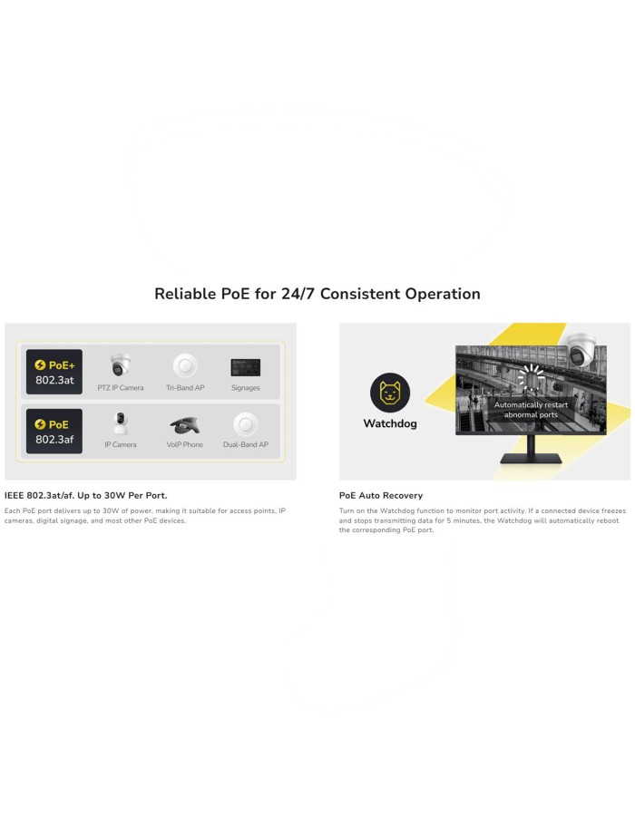 Cudy Switch PoE Gigabit Cloud Easy-Managed 24PoE + 2 RJ45/SFP Combo 300W GS1028EPS2 Cudy Switch PoE Gigabit Cloud Easy-Managed 24PoE + 2 RJ45/SFP Combo 300W GS1028EPS2