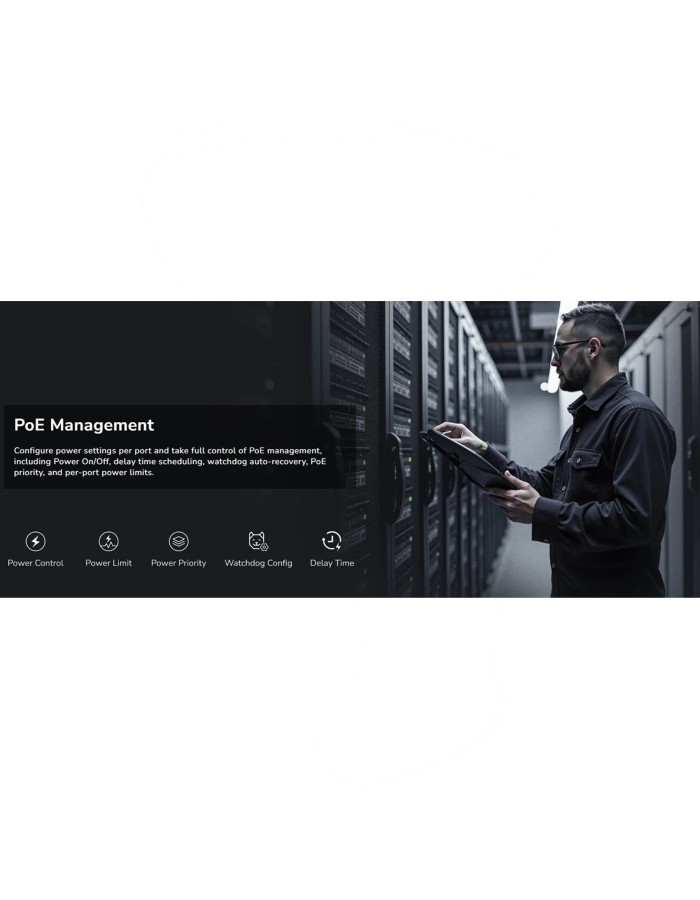 Cudy Switch PoE Gigabit Cloud Easy-Managed 24PoE + 2 RJ45/SFP Combo 300W GS1028EPS2 Cudy Switch PoE Gigabit Cloud Easy-Managed 24PoE + 2 RJ45/SFP Combo 300W GS1028EPS2