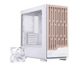 Einarex PC Case mATX PM400 Core, Wood Front Panel, Tempered Glass Side Panel , 1 Rear Fan Pre-Installed, White Einarex PC Case mATX PM400 Core, Wood Front Panel, Tempered Glass Side Panel , 1 Rear Fan Pre-Installed, White