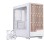 Einarex PC Case mATX PM400 Core, Wood Front Panel, Tempered Glass Side Panel , 1 Rear Fan Pre-Installed,  White