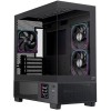 Einarex PC Case mATX SM501D RGB 3x Pre-Installed Fans , Display, Black Einarex PC Case mATX SM501D RGB 3x Pre-Installed Fans , Display, Black