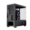 Einarex PC Case mATX SM501D RGB 3x Pre-Installed Fans , Display, Black Einarex PC Case mATX SM501D RGB 3x Pre-Installed Fans , Display, Black