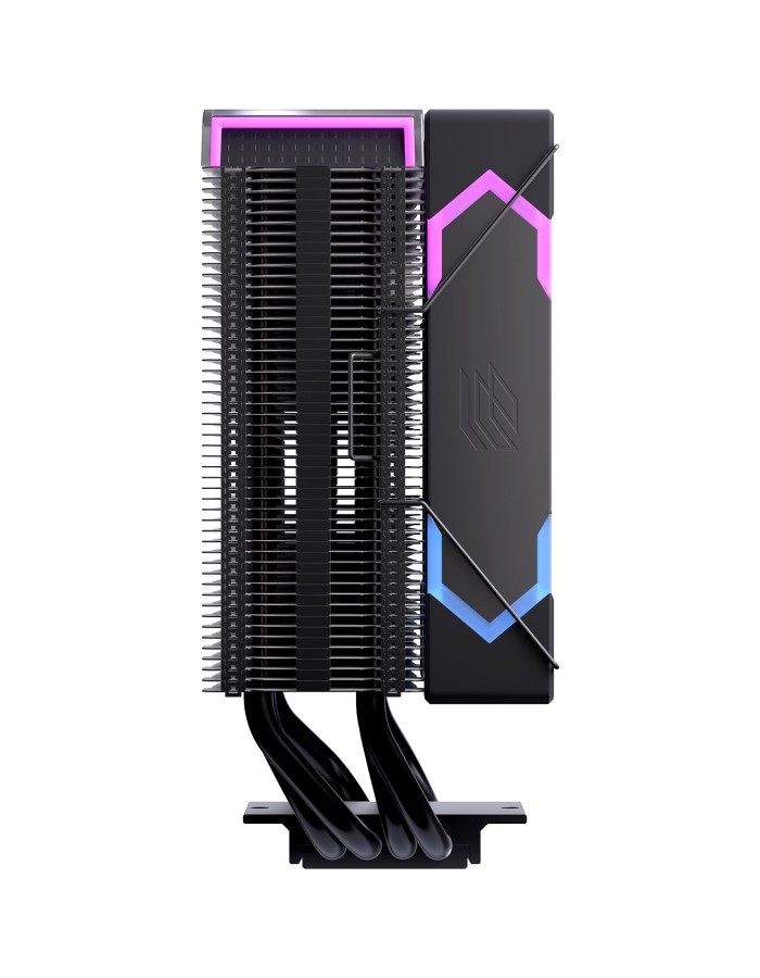 Einarex Gaming Cooling CPU, 4 Copper Heat Pipes, Integrated Display GLIDE G100 Black