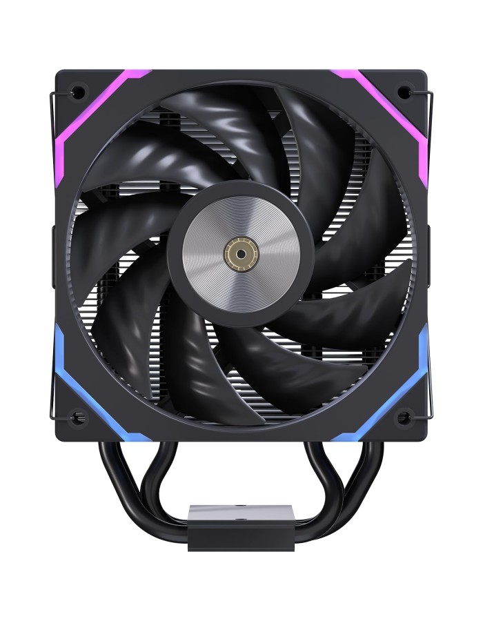 Einarex Gaming Cooling CPU, 4 Copper Heat Pipes, Integrated Display GLIDE G100 Black