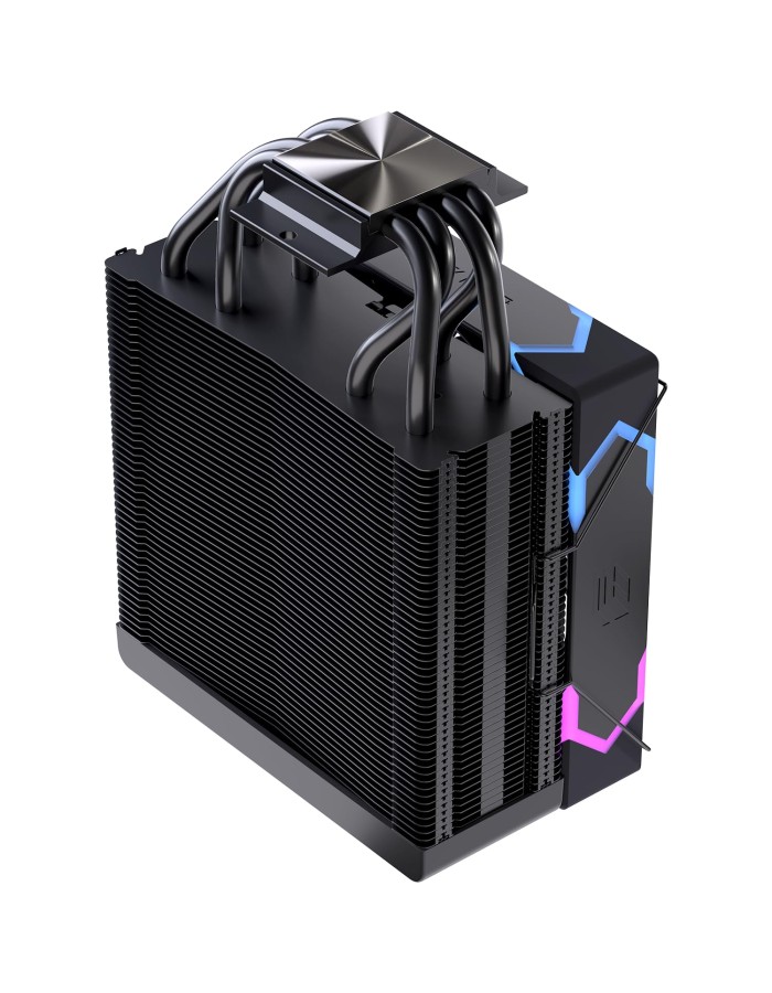 Einarex Gaming Cooling CPU, 4 Copper Heat Pipes, Integrated Display GLIDE G100 Black
