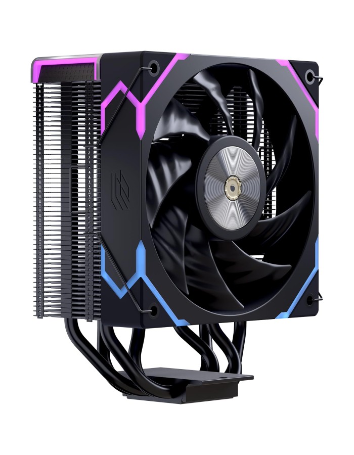 Einarex Gaming Cooling CPU, 4 Copper Heat Pipes, Integrated Display GLIDE G100 Black