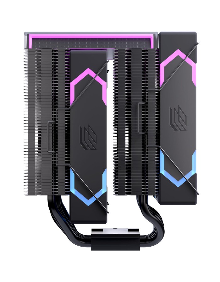 Einarex Gaming Cooling CPU, 6 Copper Heat Pipes, Dual Fans Design, Integrated Display, GLIDE G300 Black Einarex Gaming Cooling CPU, 6 Copper Heat Pipes, Dual Fans Design, Integrated Display, GLIDE G300 Black