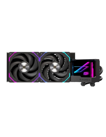 Einarex CPU Liquid Cooler 2xFans LED Display VERTEX 240mm Black Einarex CPU Liquid Cooler 2xFans LED Display VERTEX 240mm Black