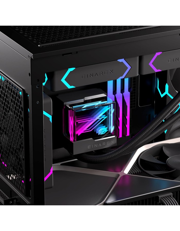 Einarex CPU Liquid Cooler 2xFans LED Display VERTEX 240mm Black Einarex CPU Liquid Cooler 2xFans LED Display VERTEX 240mm Black