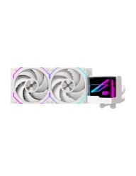 Einarex CPU Liquid Cooler 2xFans LED Display VERTEX 240mm White