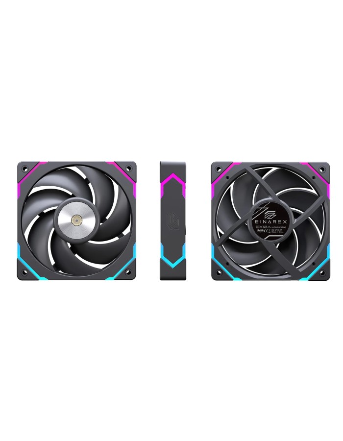 Einarex Gaming Fan ARGB 120 EX12A Black