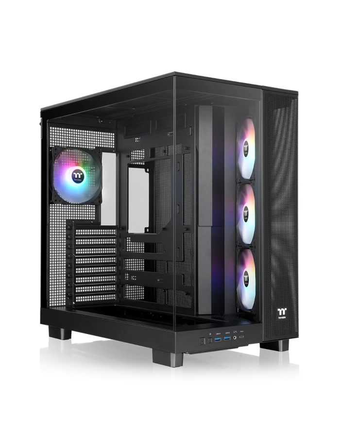 Thermaltake View 380 XL TG ARGB/Black/Win/SPCC/Tempered Glass*2/120mm ARGB Lite Fan*1+120mm ARGB Lite Reverse Fan*3/Brown Box Thermaltake View 380 XL TG ARGB/Black/Win/SPCC/Tempered Glass*2/120mm ARGB Lite Fan*1+120mm ARGB Lite Reverse Fan*3/Brown Box