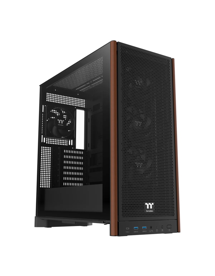 Thermaltake S370 WS/Black/Win/SPCC/TG/CT120mm Fan*4/Brown Box