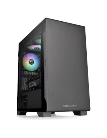 Thermaltake S100 TG/Black/Win/SPCC/Tempered Glass*1/120mm Standard Fan*1