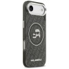 Karl Lagerfeld IML Glitter Karl &amp;amp; Choupette Heads Logo MagSafe iPhone Air Case - Black