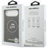 Karl Lagerfeld IML Glitter Karl &amp;amp; Choupette Heads Logo MagSafe iPhone Air Case - Black