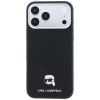 Karl Lagerfeld Grained Karl Head Metal MagSafe Case for iPhone 18 Pro Max / 17 Pro Max - Black