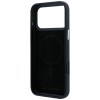 Karl Lagerfeld Grained Karl Head Metal MagSafe Case for iPhone 18 Pro Max / 17 Pro Max - Black