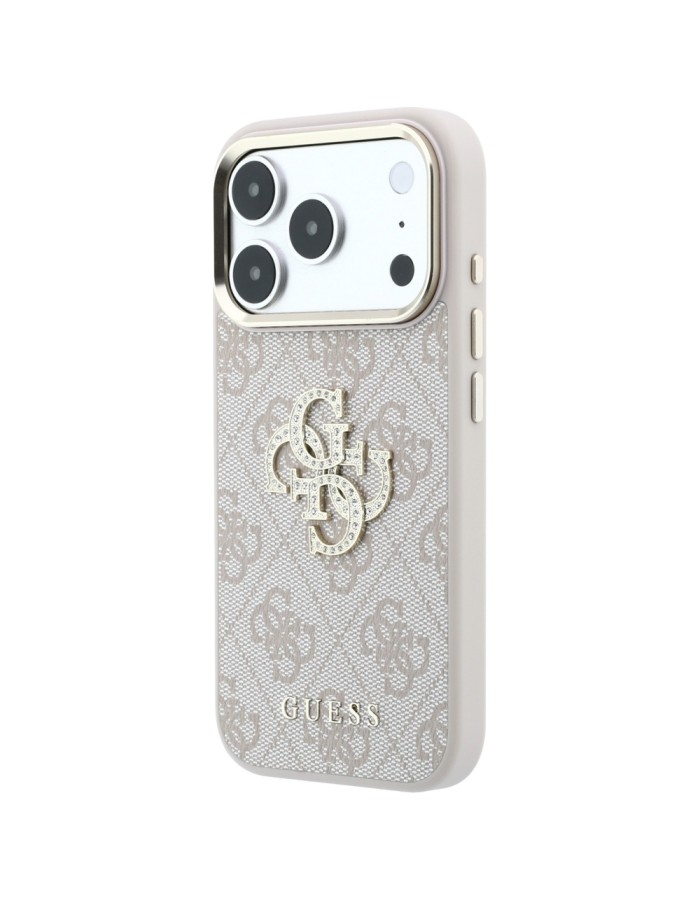 Guess 4G & Big Strass Logo Case for iPhone 18 Pro Max / 17 Pro Max - Pink Guess 4G & Big Strass Logo Case for iPhone 18 Pro Max / 17 Pro Max - Pink