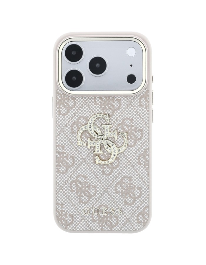 Guess 4G & Big Strass Logo Case for iPhone 18 Pro Max / 17 Pro Max - Pink Guess 4G & Big Strass Logo Case for iPhone 18 Pro Max / 17 Pro Max - Pink