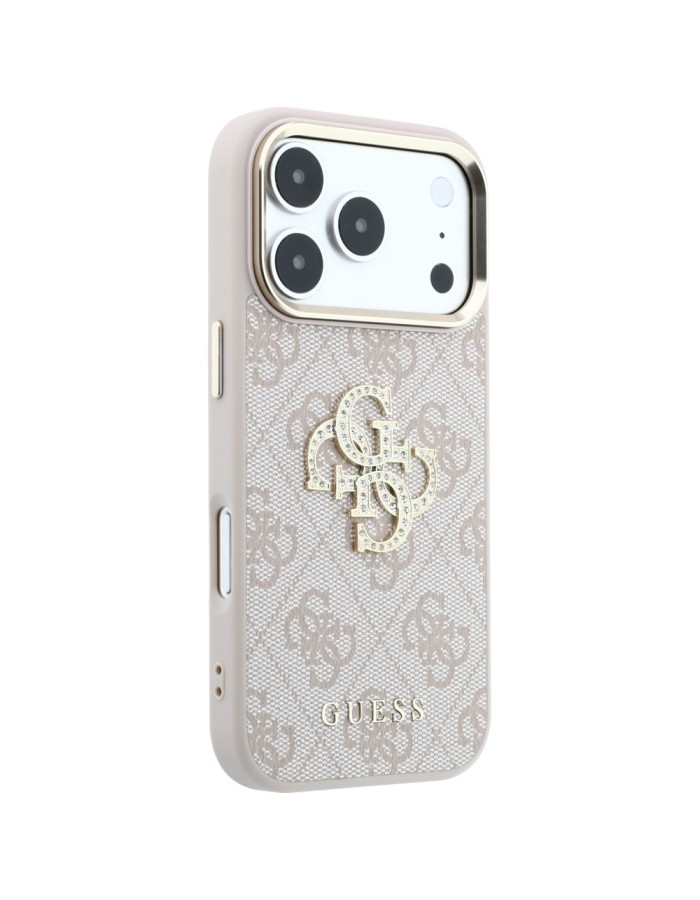 Guess 4G & Big Strass Logo Case for iPhone 18 Pro Max / 17 Pro Max - Pink Guess 4G & Big Strass Logo Case for iPhone 18 Pro Max / 17 Pro Max - Pink