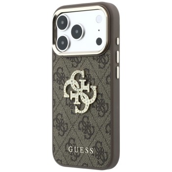 Guess 4G &amp;amp; Big Strass Logo Case for iPhone 18 Pro / 17 Pro - Brown