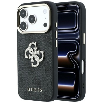 Guess 4G &amp;amp; Big Strass Logo Case for iPhone 18 Pro / 17 Pro - Black