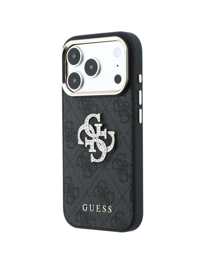 Guess 4G &amp;amp; Big Strass Logo Case for iPhone 18 Pro / 17 Pro - Black