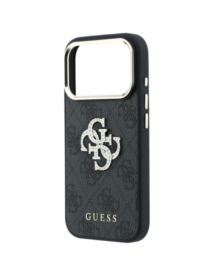 Guess 4G &amp;amp; Big Strass Logo Case for iPhone 18 Pro / 17 Pro - Black