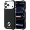 Guess Grained Round Strass Logo MagSafe Case for iPhone 18 Pro / 17 Pro - Black Guess Grained Round Strass Logo MagSafe Case for iPhone 18 Pro / 17 Pro - Black