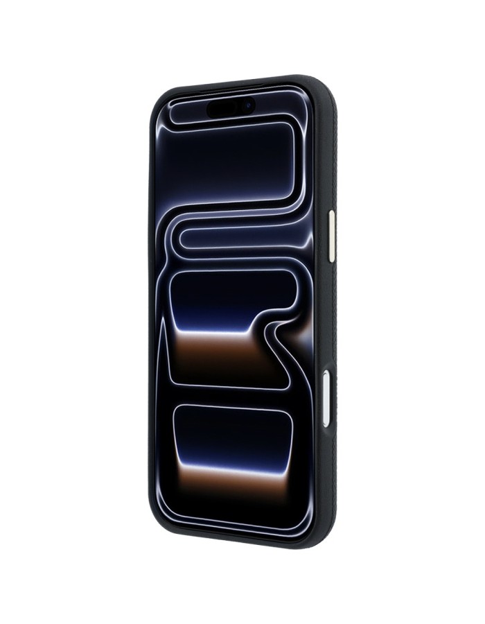 Guess Grained Round Strass Logo MagSafe Case for iPhone 18 Pro / 17 Pro - Black Guess Grained Round Strass Logo MagSafe Case for iPhone 18 Pro / 17 Pro - Black