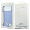 Guess Grained Round Strass Logo MagSafe Case for iPhone 18 Pro / 17 Pro - Blue