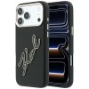 Karl Lagerfeld Smooth Big Resin Signature Logo Case for iPhone 18 Pro Max / 17 Pro Max - Black