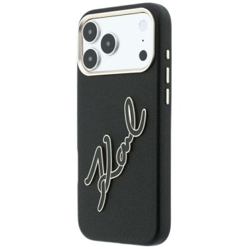 Karl Lagerfeld Smooth Big Resin Signature Logo Case for iPhone 18 Pro Max / 17 Pro Max - Black Karl Lagerfeld Smooth Big Resin Signature Logo Case for iPhone 18 Pro Max / 17 Pro Max - Black