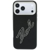 Karl Lagerfeld Smooth Big Resin Signature Logo Case for iPhone 18 Pro Max / 17 Pro Max - Black