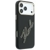 Karl Lagerfeld Smooth Big Resin Signature Logo Case for iPhone 18 Pro Max / 17 Pro Max - Black