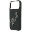 Karl Lagerfeld Smooth Big Resin Signature Logo Case for iPhone 18 Pro Max / 17 Pro Max - Black