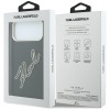 Karl Lagerfeld Smooth Big Resin Signature Logo Case for iPhone 18 Pro Max / 17 Pro Max - Black